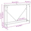 Konsolbord Artisan Egetræ 102 x 23 x 75 cm Konstrueret træ