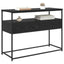Konsolbord med skuffe Sort eg 100 x 40 x 75 cm Konstrueret træ
