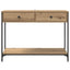 Konsolbord Artisan Egetræ 100 x 34,5 x 75 cm Konstrueret træ