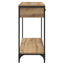 Konsolbord Artisan Egetræ 100 x 34,5 x 75 cm Konstrueret træ