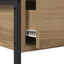 Konsolbord Artisan Egetræ 75 x 34,5 x 75 cm Konstrueret træ