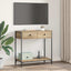 Konsolbord Artisan Egetræ 75 x 34,5 x 75 cm Konstrueret træ