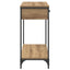Konsolbord Artisan Egetræ 75 x 34,5 x 75 cm Konstrueret træ