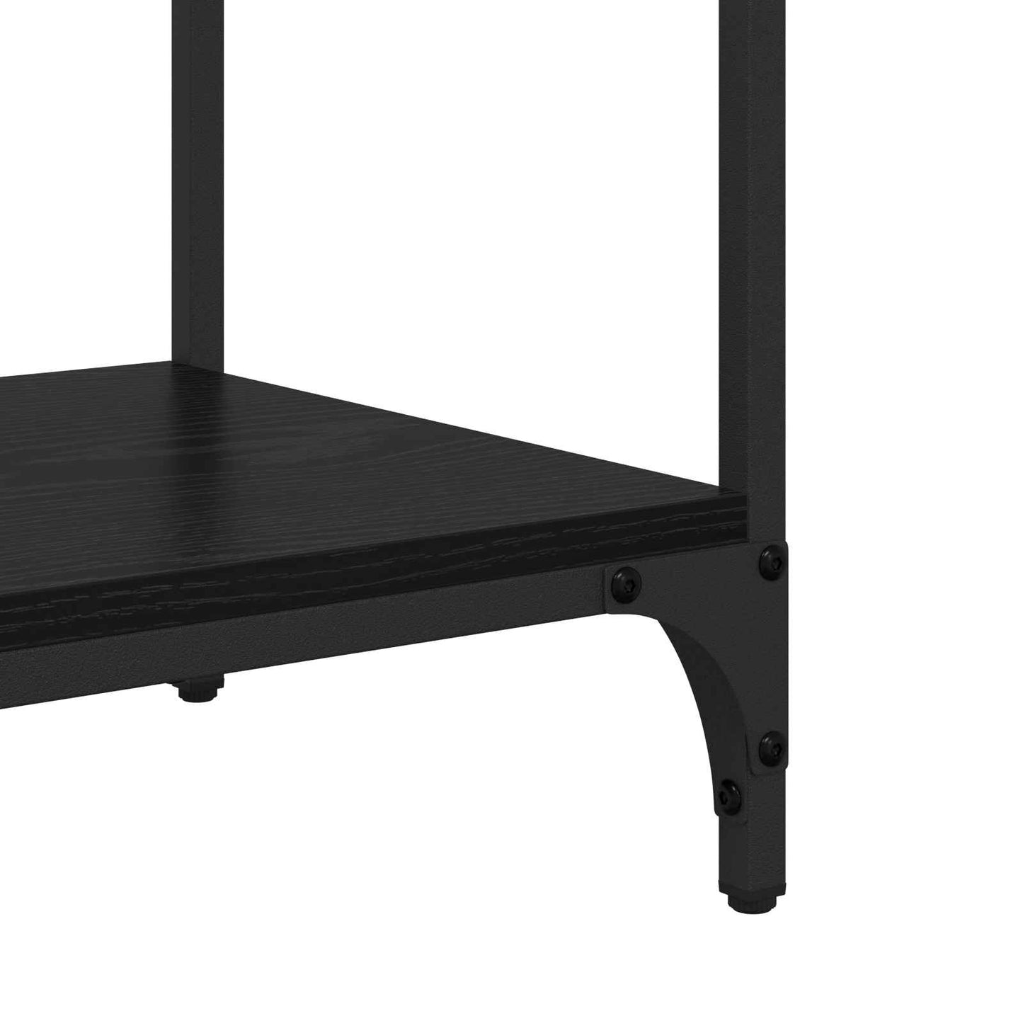 Konsolbord med skuffe Sort eg 75 x 34,5 x 75 cm Konstrueret træ