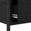 Konsolbord med skuffe Sort eg 75 x 34,5 x 75 cm Konstrueret træ