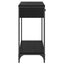 Konsolbord med skuffe Sort eg 75 x 34,5 x 75 cm Konstrueret træ
