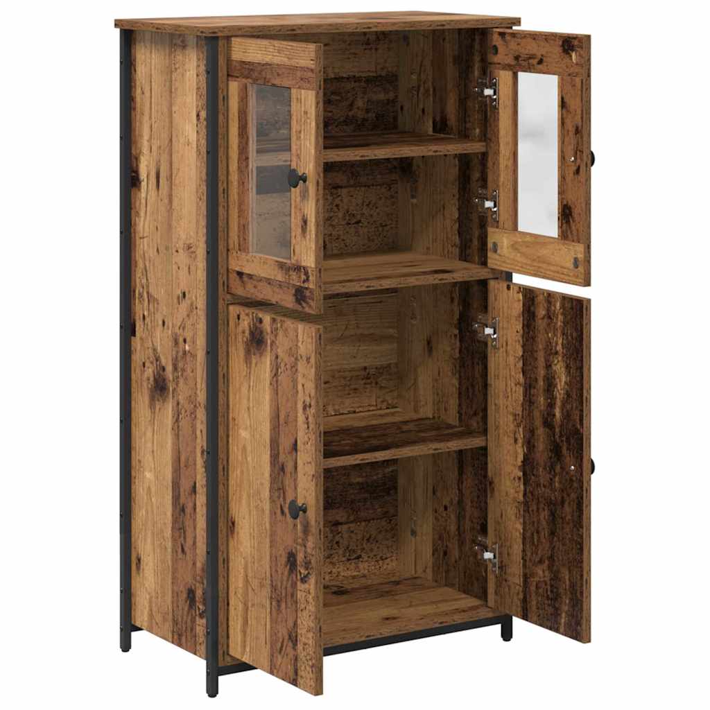 Highboard Gammelt træ 62 x 32 x 106,5 cm Konstrueret træ