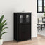 Highboard Sort eg 62 x 32 x 106,5 cm Konstrueret træ