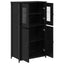 Highboard Sort eg 62 x 32 x 106,5 cm Konstrueret træ