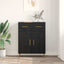 Sideboard Sort eg 69,5 x 34 x 90 cm Konstrueret træ