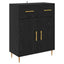Sideboard Sort eg 69,5 x 34 x 90 cm Konstrueret træ