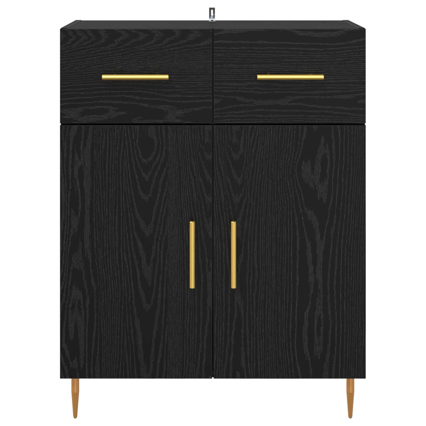 Sideboard Sort eg 69,5 x 34 x 90 cm Konstrueret træ