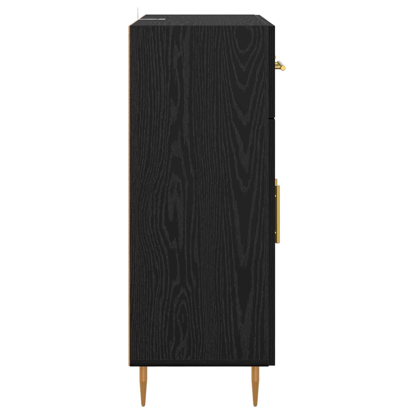 Sideboard Sort eg 69,5 x 34 x 90 cm Konstrueret træ