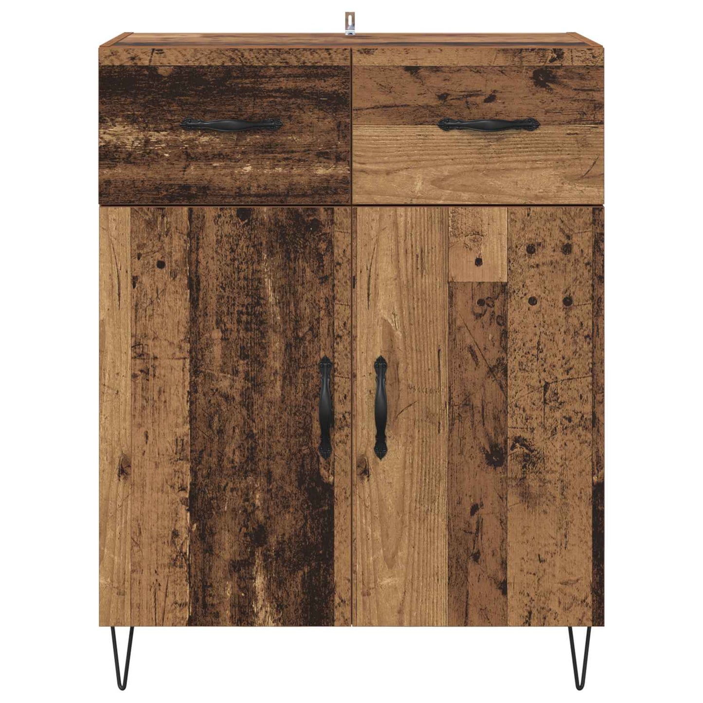 Sideboard Gammelt træ 69,5 x 34 x 90 cm Konstrueret træ