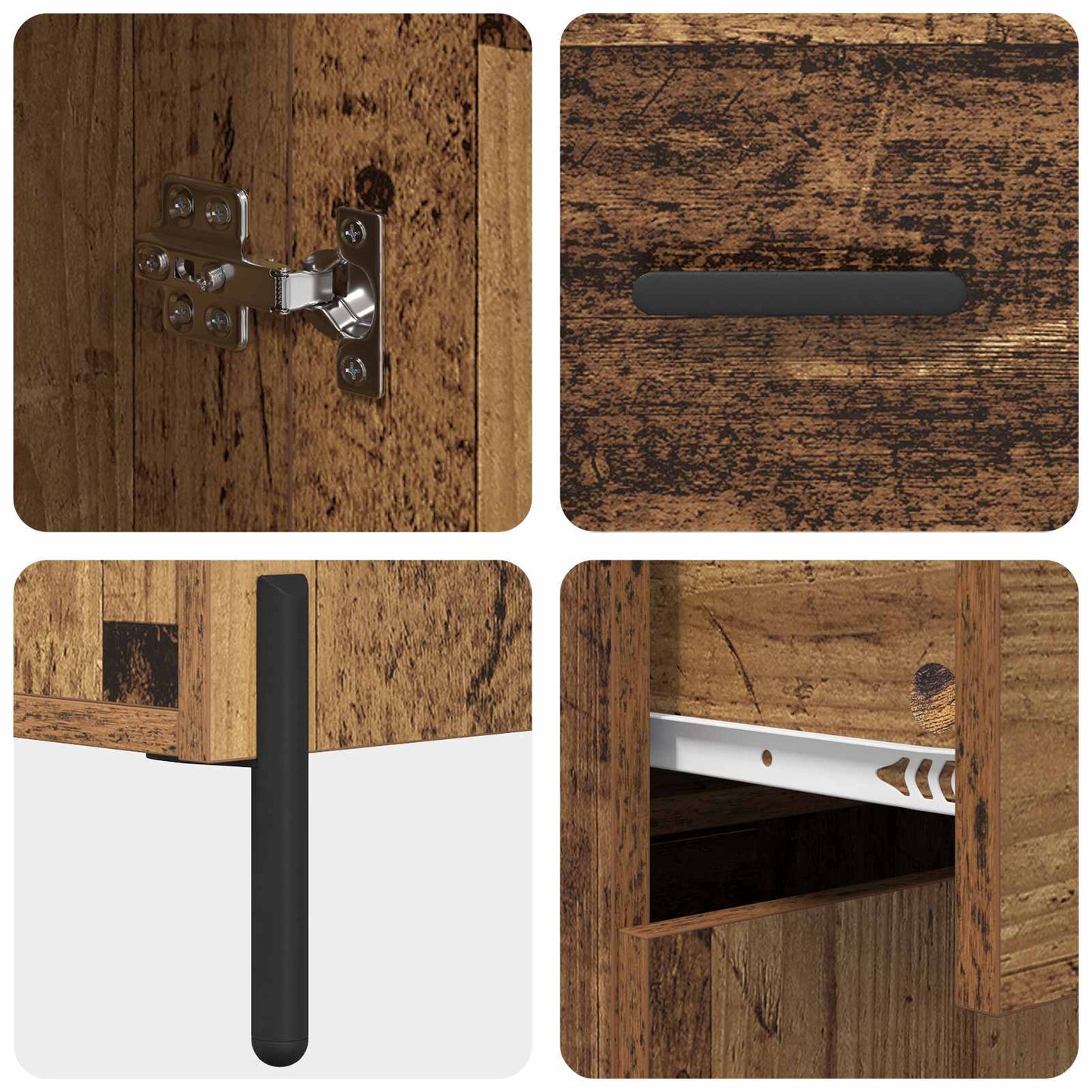 Sideboard Gammelt træ 69,5 x 34 x 90 cm Konstrueret træ