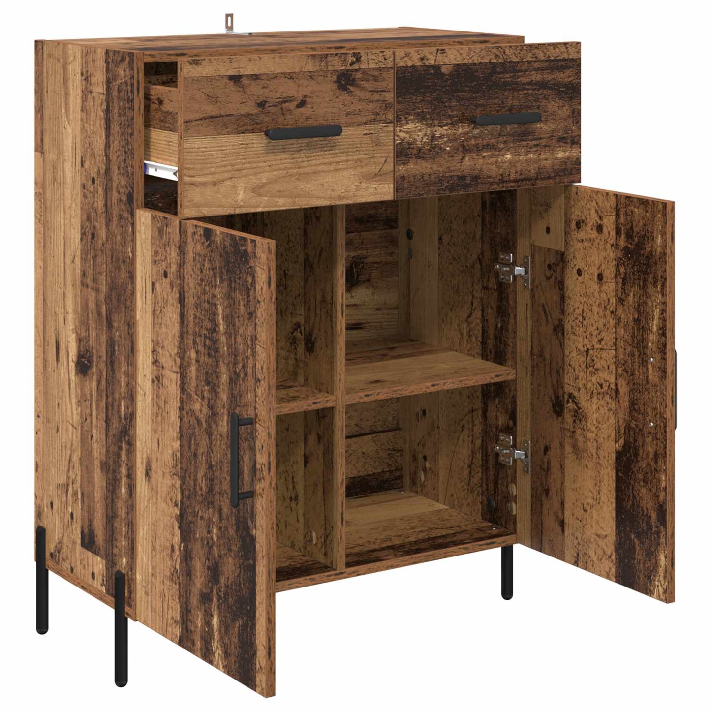 Sideboard Gammelt træ 69,5 x 34 x 90 cm Konstrueret træ