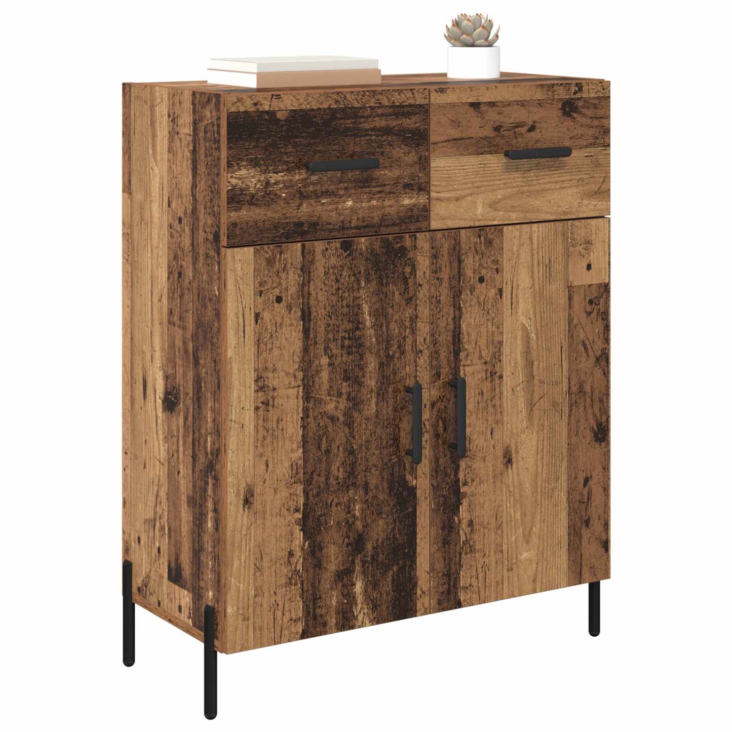 Sideboard Gammelt træ 69,5 x 34 x 90 cm Konstrueret træ
