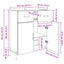 Sideboard Gammelt træ 69,5 x 34 x 90 cm Konstrueret træ