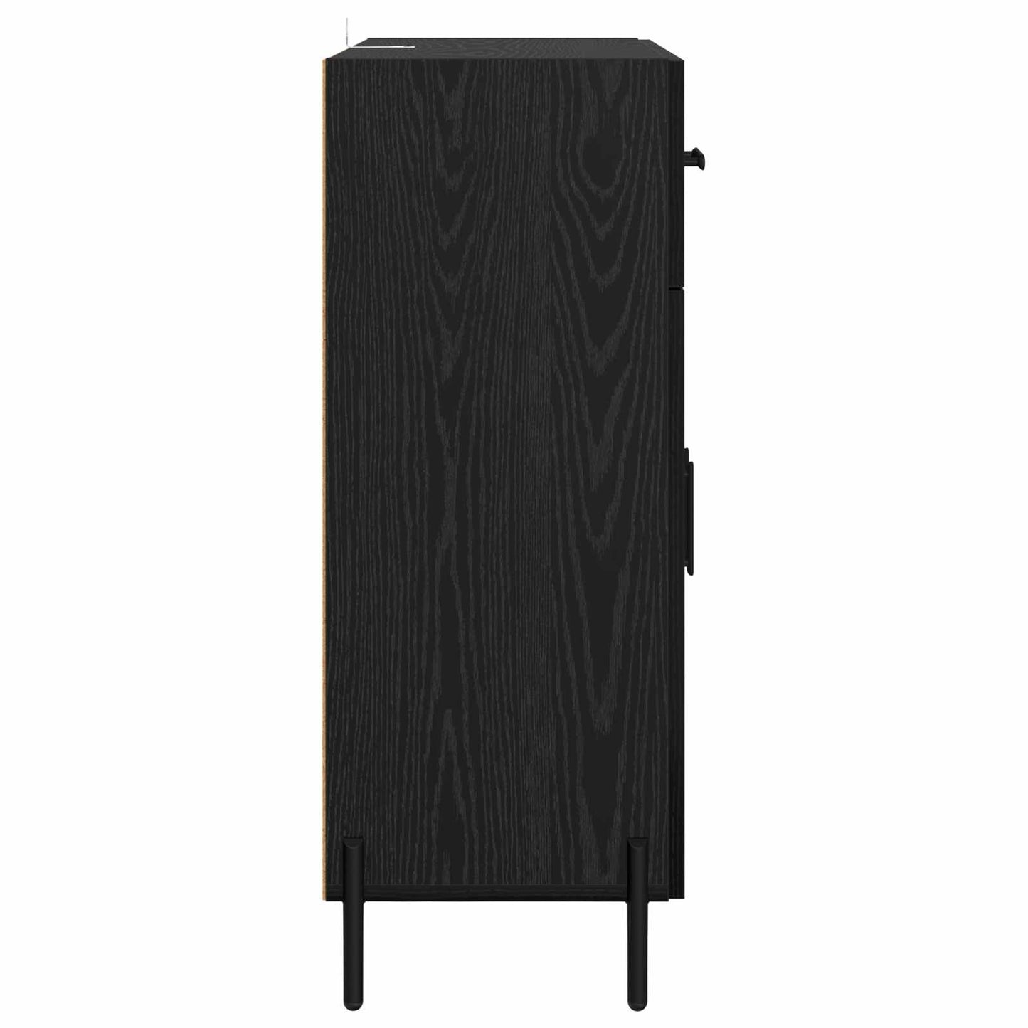 Sideboard Sort eg 69,5 x 34 x 90 cm Konstrueret træ