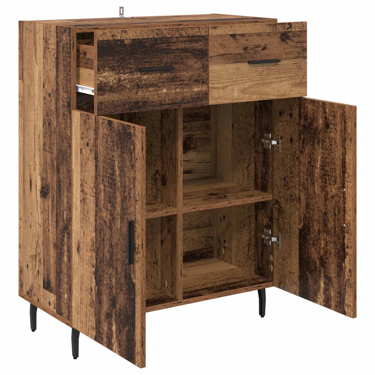 Sideboard Gammelt træ 69,5 x 34 x 90 cm Konstrueret træ