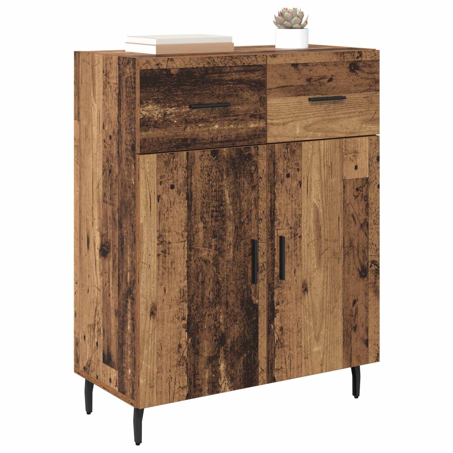 Sideboard Gammelt træ 69,5 x 34 x 90 cm Konstrueret træ