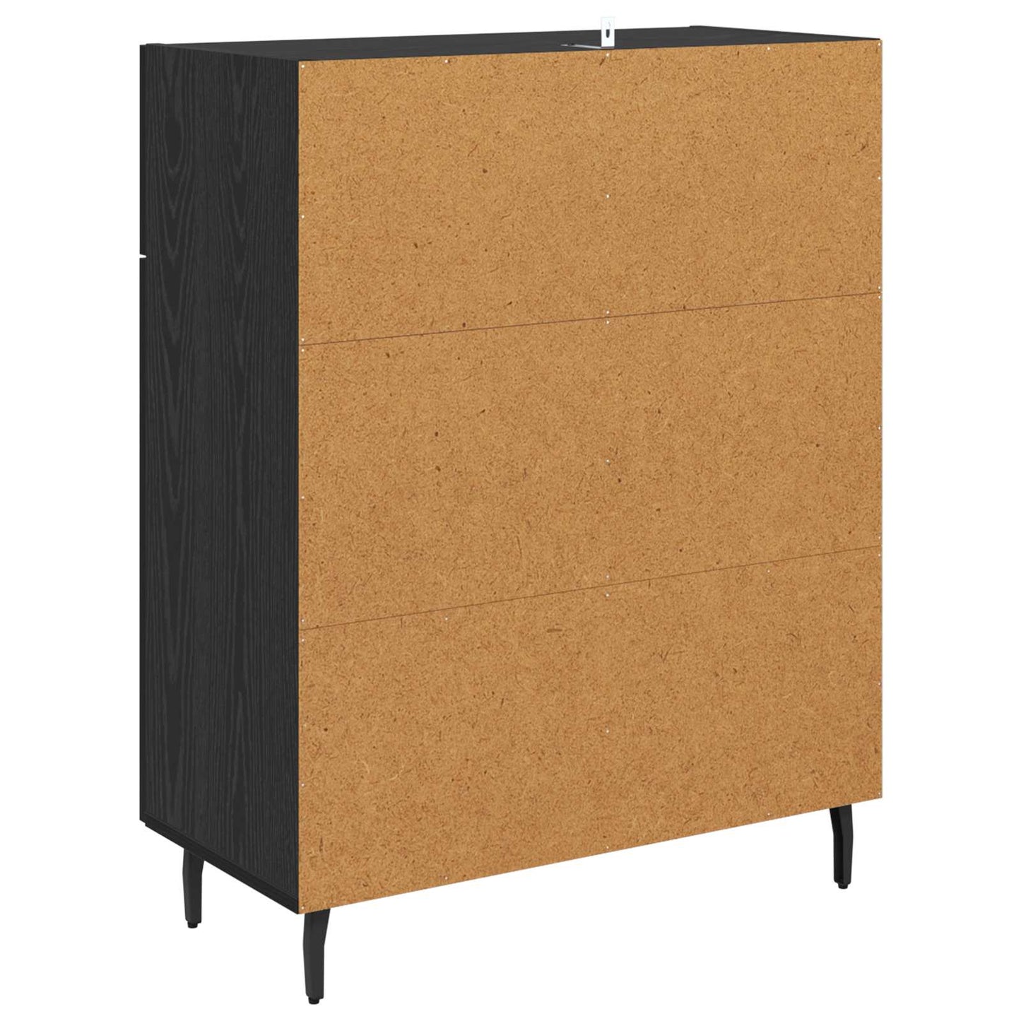 Sideboard Sort eg 69,5 x 34 x 90 cm Konstrueret træ