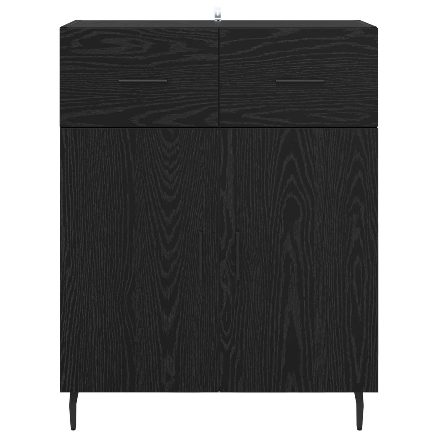 Sideboard Sort eg 69,5 x 34 x 90 cm Konstrueret træ