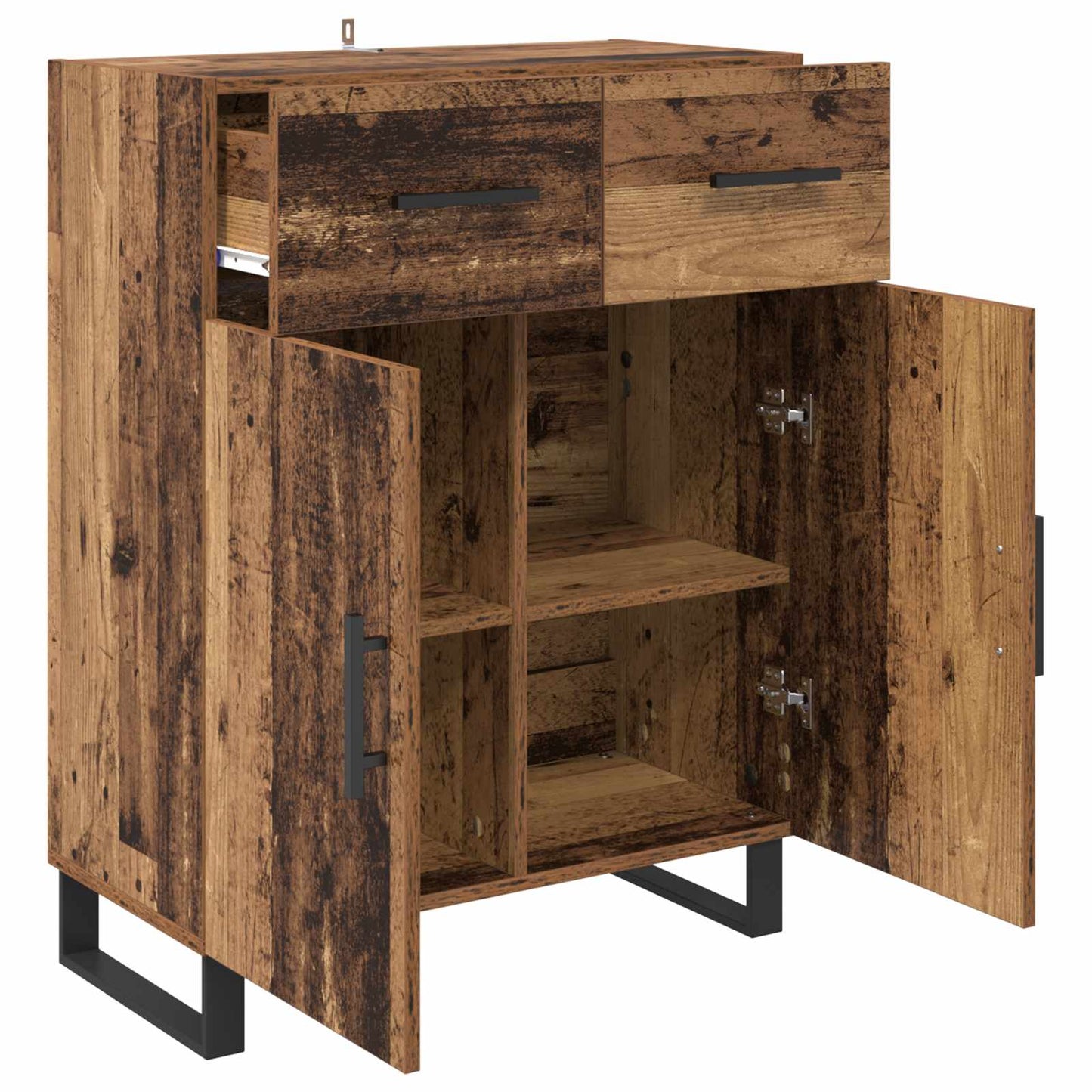 Sideboard Gammelt træ 69,5 x 34 x 90 cm Konstrueret træ