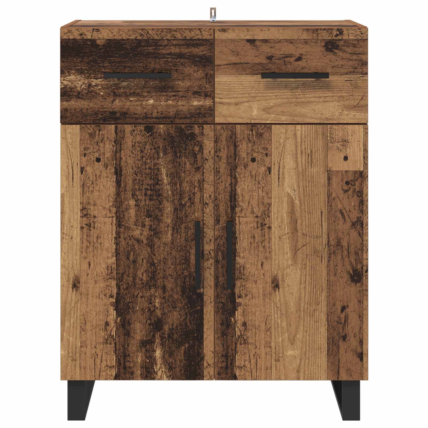Sideboard Gammelt træ 69,5 x 34 x 90 cm Konstrueret træ