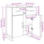 Sideboard Sort eg 69,5 x 34 x 90 cm Konstrueret træ