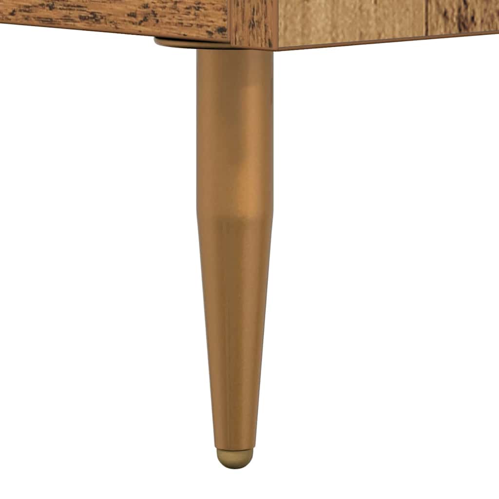 TV-skab med skuffe Gammelt træ 150 x 36 x 30 cm Konstrueret træ