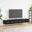 TV-skab med skuffe Sort eg 150 x 36 x 30 cm Konstrueret træ