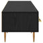 TV-skab med skuffe Sort eg 150 x 36 x 30 cm Konstrueret træ