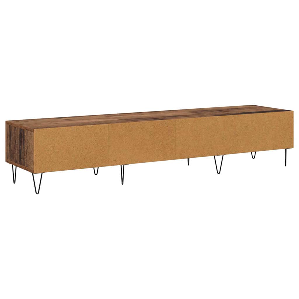 TV-skab med skuffe Gammelt træ 150 x 36 x 30 cm Konstrueret træ