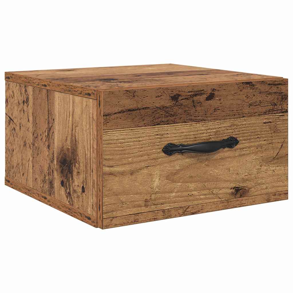 Natskab 2 pcs Gammelt træ 35 x 35 x 20 cm Konstrueret træ