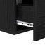 Natskab 2 pcs Sort eg 35 x 35 x 20 cm Konstrueret træ