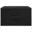 Natskab 2 pcs Sort eg 35 x 35 x 20 cm Konstrueret træ