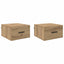 Natskab 2 pcs artisan eg 35 x 35 x 20 cm Konstrueret træ