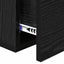 Natskab 2 pcs Sort eg 35 x 35 x 20 cm Konstrueret træ