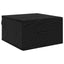 Natskab 2 pcs Sort eg 35 x 35 x 20 cm Konstrueret træ