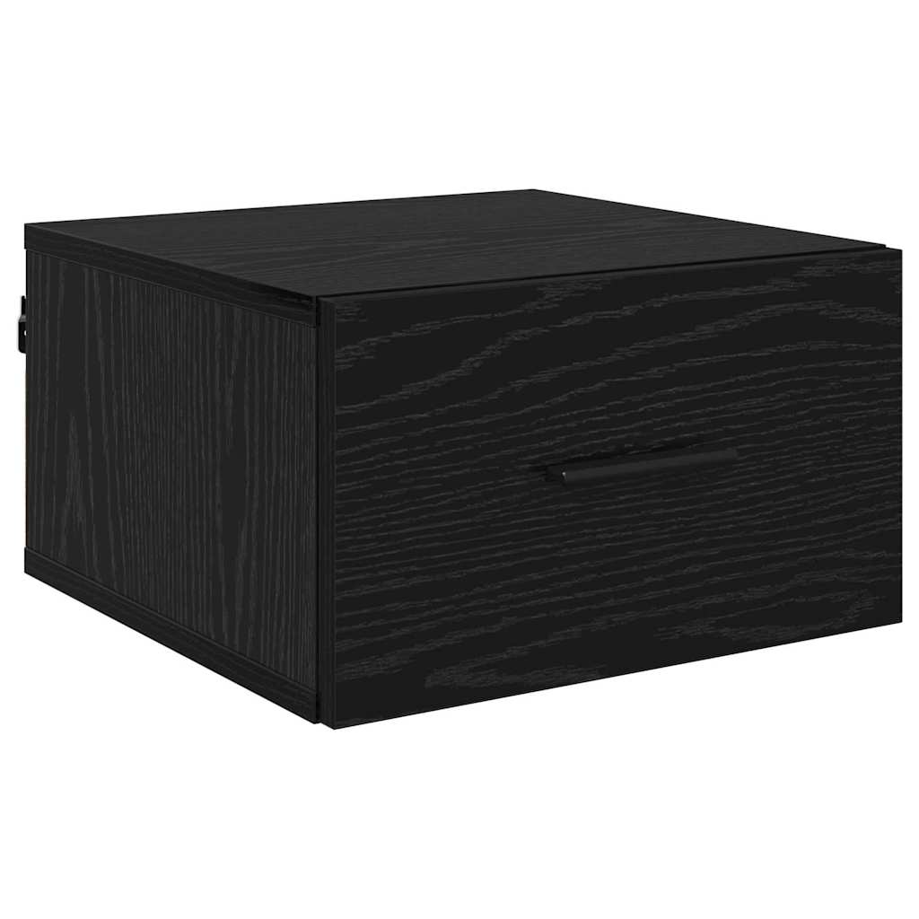 Natskab 2 pcs Sort eg 35 x 35 x 20 cm Konstrueret træ
