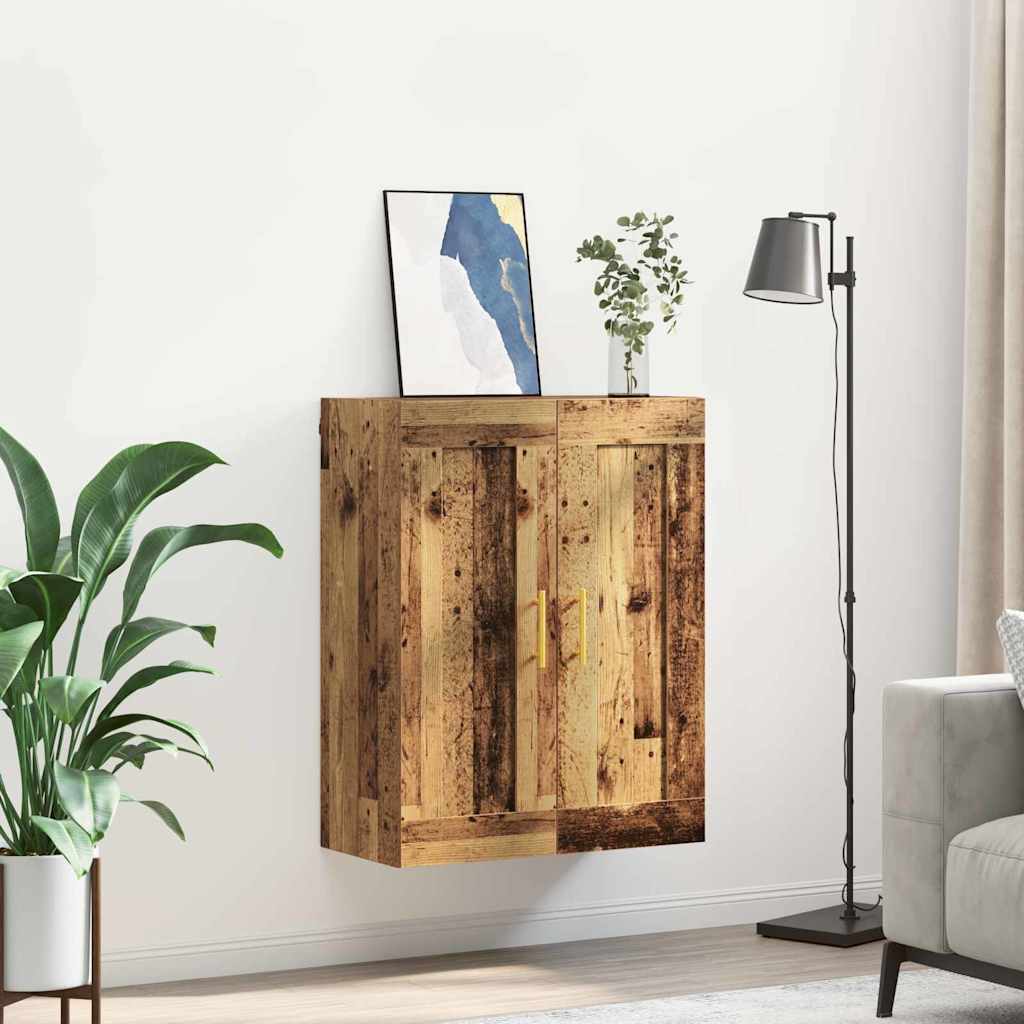 Vægskab Gammelt træ 69,5 x 34 x 90 cm Konstrueret træ