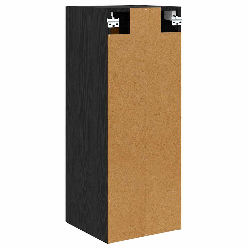 Vægskab Sort eg 34,5 x 34 x 90 cm Konstrueret træ