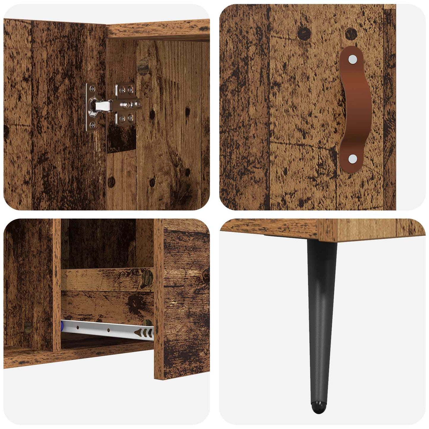 Sideboard Gammelt træ 100 x 36 x 60 cm Konstrueret træ