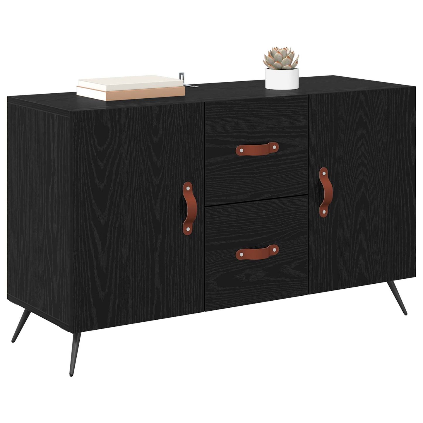 Sideboard Sort eg 100 x 36 x 60 cm Konstrueret træ