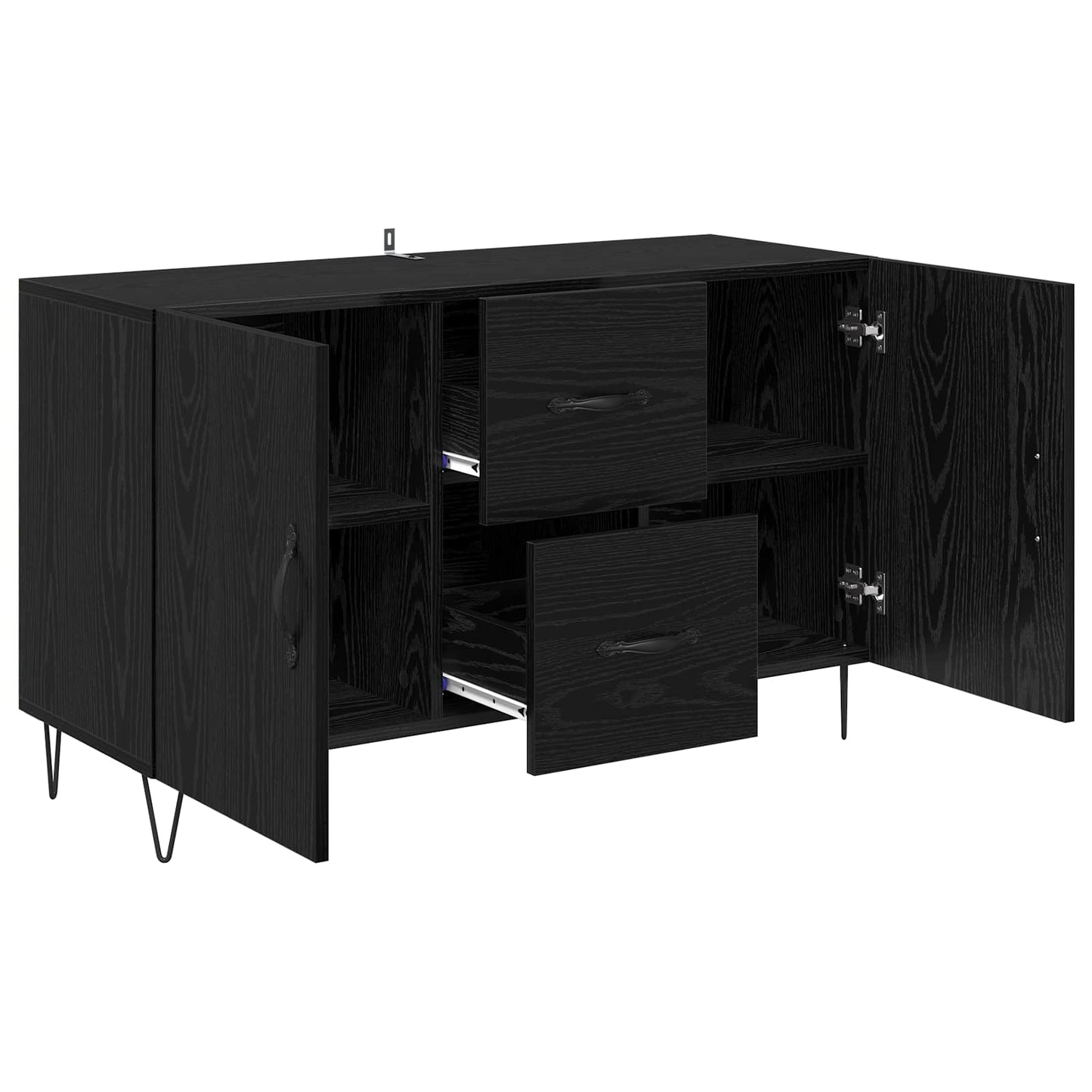 Sideboard Sort eg 100 x 36 x 60 cm Konstrueret træ