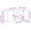 Sideboard Sort eg 100 x 36 x 60 cm Konstrueret træ