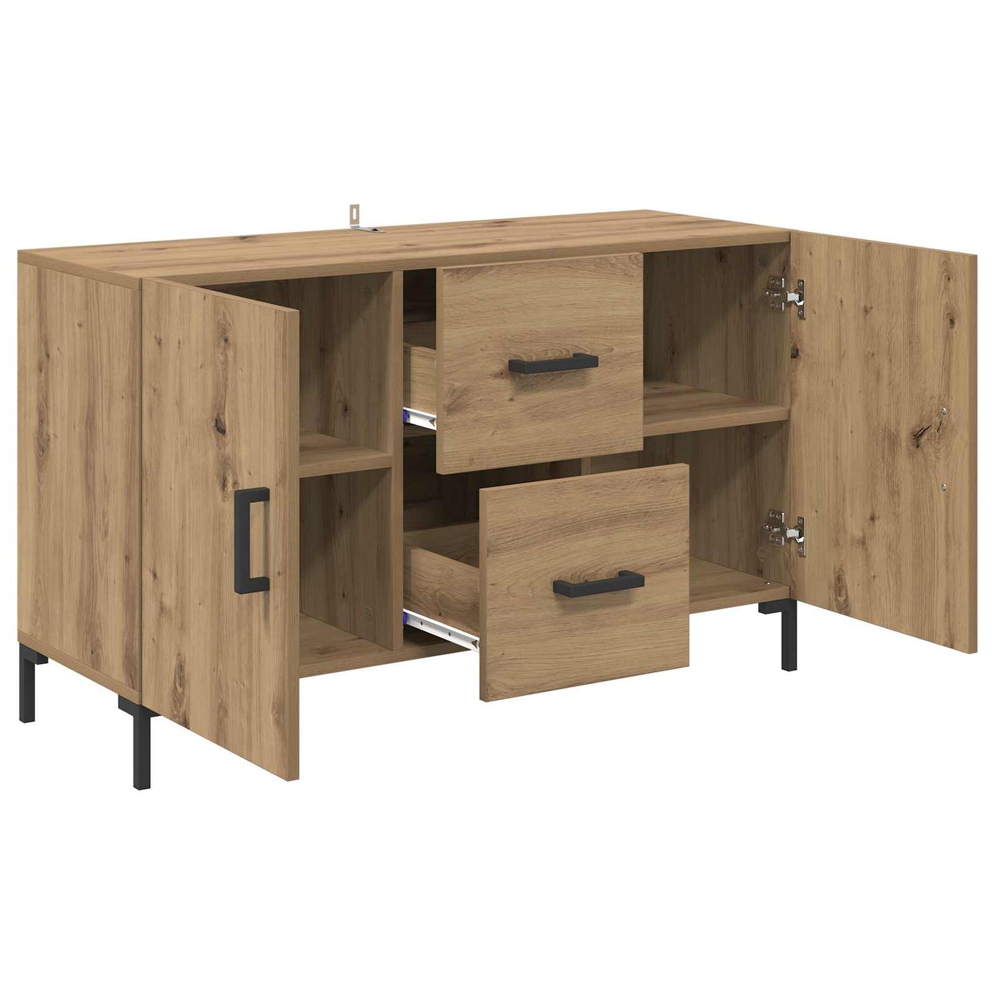 Sideboard Artisan Egetræ 100 x 36 x 60 cm Konstrueret træ