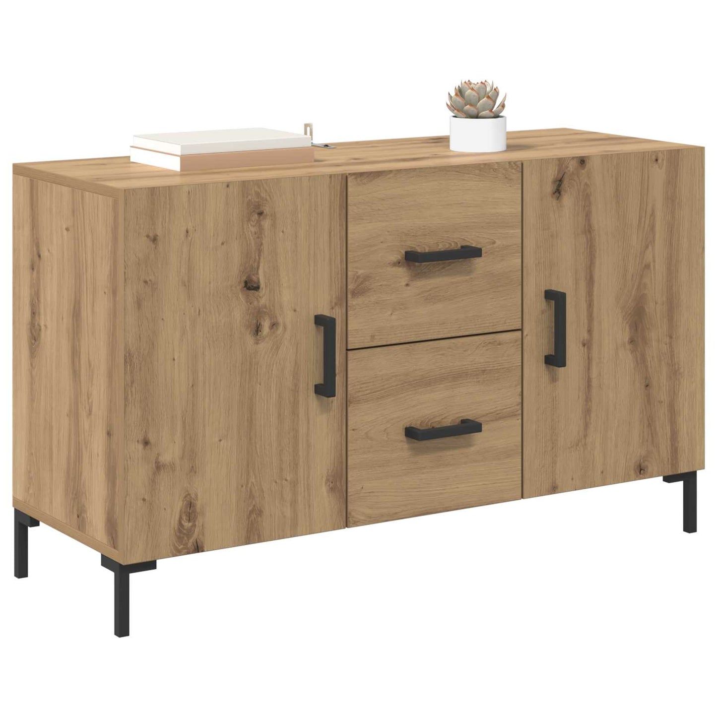 Sideboard Artisan Egetræ 100 x 36 x 60 cm Konstrueret træ
