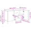 Sideboard Artisan Egetræ 100 x 36 x 60 cm Konstrueret træ